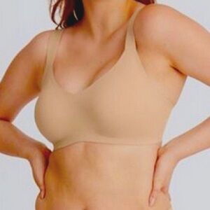 Knix V Neck Evolution Everyday Bra Sz 7 Beige